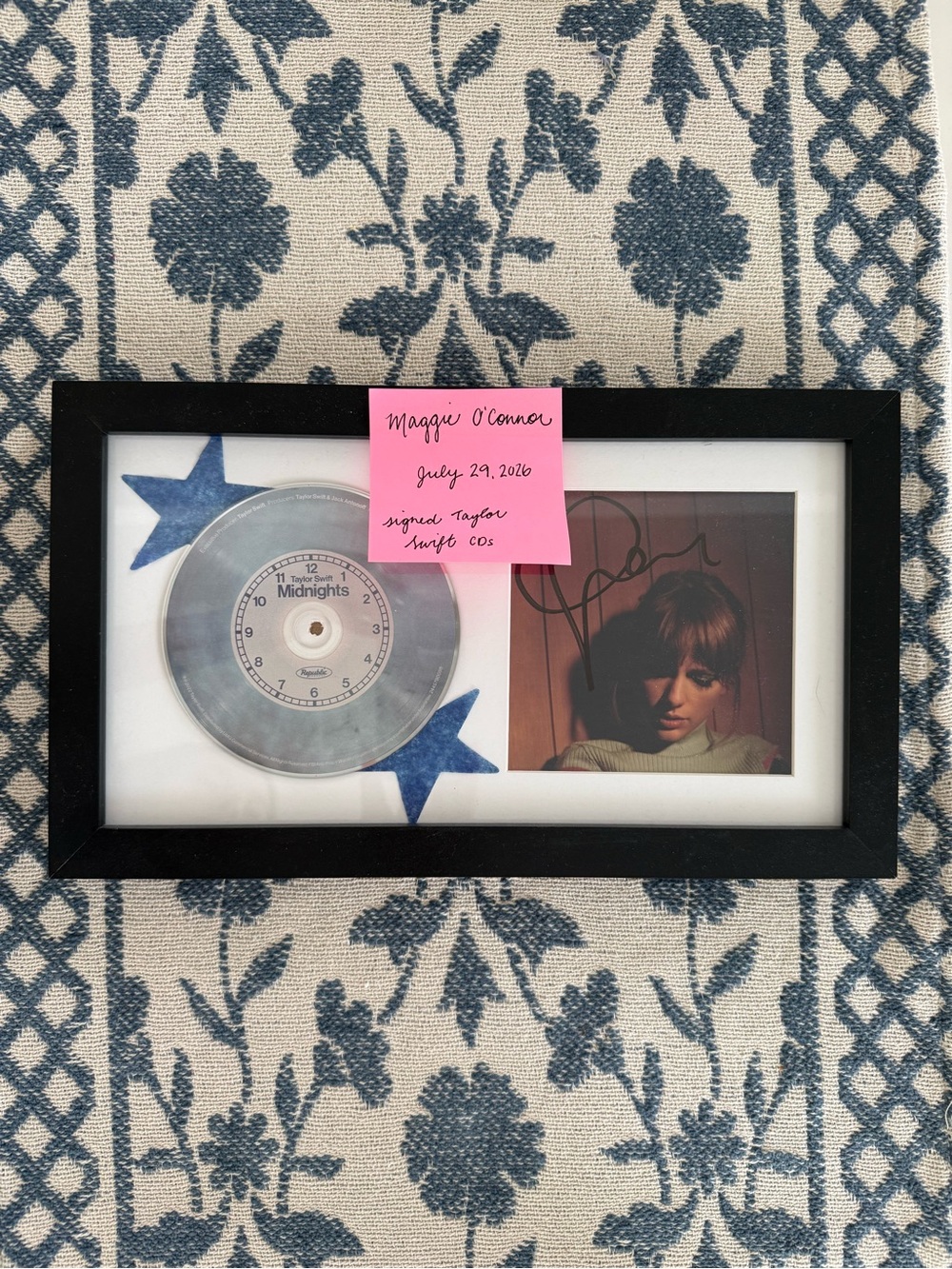 Taylor Swift Midnights Moonstone signed CD
